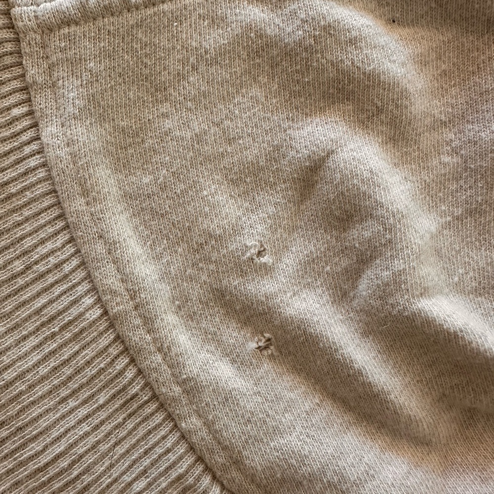 GAP Cream Cardigan Sweater Lightweight Open-Front - Picture 3 of 4